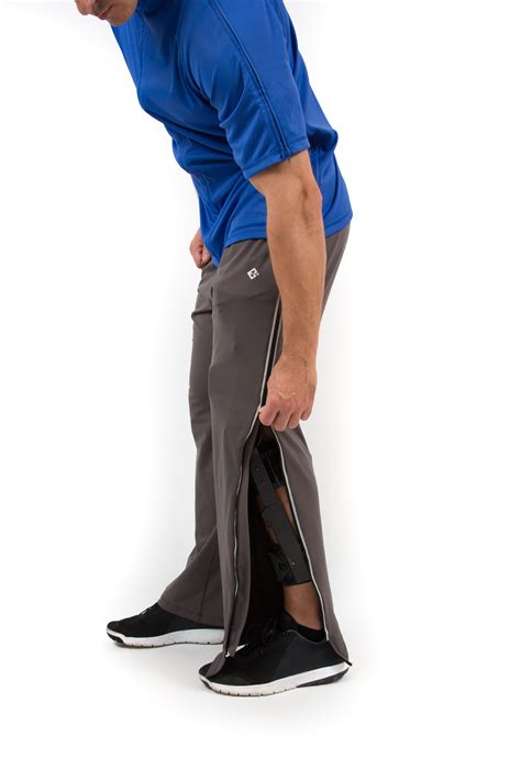 pants to wear with leg cast|post surgery tearaway pants men's.